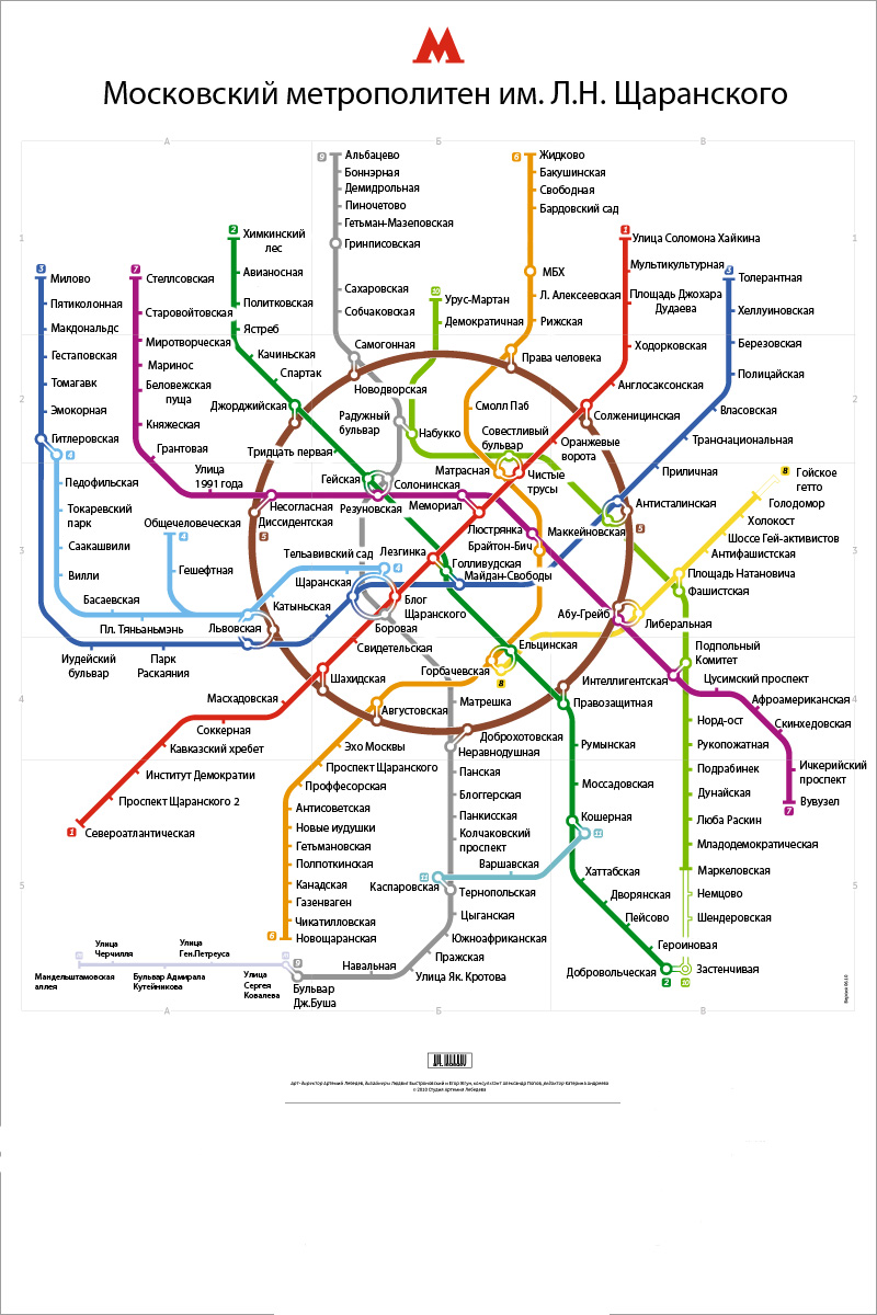 Новая схема московского метро